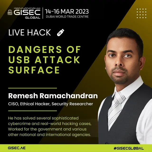 GISEC Dark Stage - See you on 15th March — Remesh Ramachandran